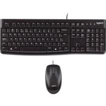 Kit Teclado e Mouse Com Fio USB Logitech MK120 Preto
