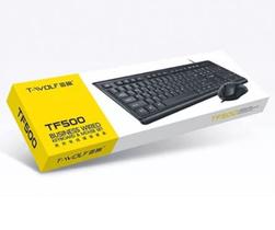 Kit Teclado e Mouse Com Fio USB Qualidade TF500