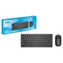 Kit Teclado E Mouse Com Fio Usb Ultrafino Para Computador