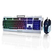 Kit Teclado e Mouse Gamer Com Led Acabamento Em Metal BK-G3000