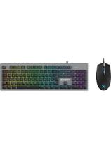 Kit Teclado e Mouse Gamer Fortrek Ranger Rainbow RGB Grafite