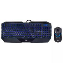Kit Teclado e Mouse Gamer HP GK1100 USB Preto