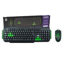 Kit Teclado E Mouse Gamer Nemesis Start 2.0 Preto E Verde Usb - 5+