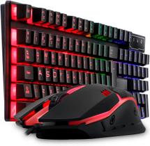 KIT TECLADO E MOUSE GAMER RGB ONEX JP-2518 - Conjunto Completo para Gamers