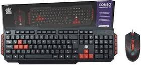 Kit teclado e mouse gamer start preto e vermelho 2.0