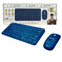 Kit Teclado E Mouse Harry Potter Sem Fio Combo Gamer ABNT Wireless 2.4ghz Bluetooth Usb Cor Azul Kit Teclado E Mouse Harry Potter Sem Fio Combo Gamer ABNT Wireless 2.4ghz Bluetooth Usb Cor Azul