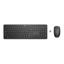 Kit Teclado e Mouse HP Sem Fio, 1.600 DPI, Wireless, 3 Botões, ABNT, USB, Preto - 18H24AAAC4
