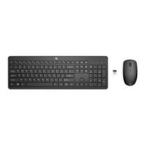 Kit Teclado e Mouse HP Sem Fio, 1.600 DPI, Wireless, 3 Botões, ABNT, USB, Preto - 18H24AAAC4