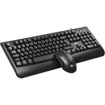 Kit Teclado e Mouse Lecoo CM105 USB Preto F002