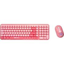 Kit Teclado e Mouse Letron Fini Rosa Sem Fio