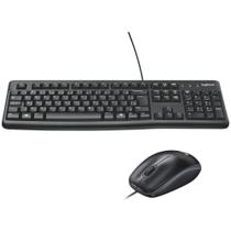 Kit - Teclado e Mouse Logitech MK120 C/FIO