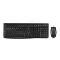 Kit Teclado e Mouse Logitech MK120 Com Fio Usb Pto 920-004429