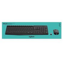 Kit Teclado E Mouse Logitech Mk235 Sem Fio Preto Kit Teclado E Mouse Logitech Mk235 Sem Fio Preto