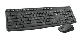 Kit Teclado e Mouse Logitech MK235 Sem Fio, USB, ABNT2 - Pre Kit Teclado e Mouse Logitech MK235 Sem Fio, USB, ABNT2 - Pre