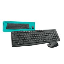 Kit Teclado e Mouse Logitech MK235 Sem Fio USB ABNT2