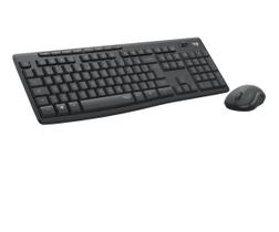 Kit Teclado E Mouse Logitech Mk295 Preto Abnt2 Sem Fio Preto Preto