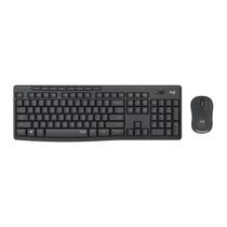 Kit Teclado e Mouse Logitech MK295 USB Silent Wireless Preto, 920-009793