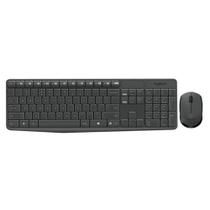 Kit Teclado e Mouse Logitech USB Sem Fio 920-007903 MK235