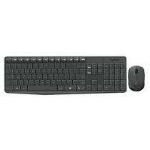 Kit Teclado e Mouse Logitech USB Sem Fio 920-007903 MK235