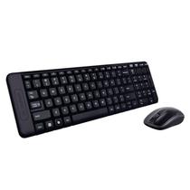 Kit Teclado e Mouse Logitech Wireless Mk220 Preto