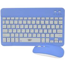 Kit Teclado e Mouse Macaron 10" Sem Fio PC Gamer Wireless
