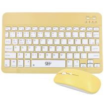 Kit Teclado e Mouse Macaron 10" Sem Fio PC Gamer Wireless