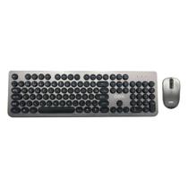Kit Teclado E Mouse Oex Tm410 Pop Sem Fio 1600 Dpi Cinza