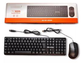 Kit Teclado E Mouse Office Hayom ABNT2 800DPI Ergonômico Kit Teclado E Mouse Office Hayom ABNT2 800DPI Ergonômico