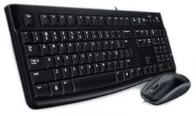 Kit Teclado E Mouse Óptico Logitech Usb Preto