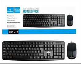 Kit Teclado e Mouse Óptico Usb Com Fio Lehmox Kit Teclado e Mouse Óptico Usb Com Fio Lehmox