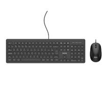 Kit Teclado e Mouse Philips SPT6208B USB com Fio, Preto, Mouse Ambidestro, 1200Dpi, Teclado Multimídia, Teclas de Perfil Baixo