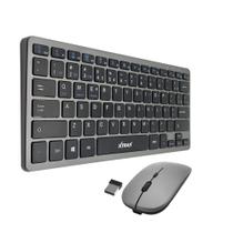 Kit Teclado e Mouse Recarregável Bluetooth + Conexão 2.4 Ghz Para Celular Tablet e PC Kit Teclado e Mouse Recarregável Bluetooth + Conexão 2.4 Ghz Para Celular Tablet e PC