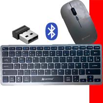 Kit Teclado E Mouse Recarregável Bluetooth Sem Fio Wireless Kit Teclado E Mouse Recarregável Bluetooth Sem Fio Wireless