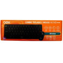 Kit Teclado e Mouse Retro Preto OEX TM409