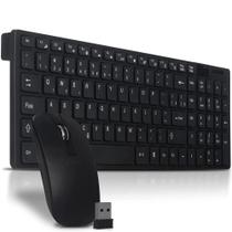 Kit Teclado e Mouse Sem Fio 24ghz 3200dpi Óptico Kit Teclado e Mouse Sem Fio 24ghz 3200dpi Óptico