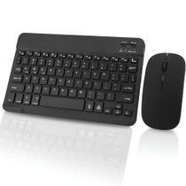 Kit Teclado E Mouse Sem Fio A6732 Preto Ultra Fino