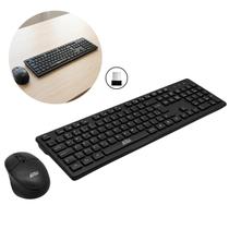 Kit Teclado e Mouse Sem Fio Aitek AKTW111 2.4G Preto Ergonômico Kit Teclado e Mouse Sem Fio Aitek AKTW111 2.4G Preto Ergonômico