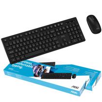 Kit Teclado E Mouse Sem Fio Aoc Abnt2 Ç Slim Lançamento Kit Teclado E Mouse Sem Fio Aoc Abnt2 Ç Slim Lançamento