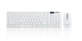 Kit teclado e mouse sem fio bk-s1000 branco exbom
