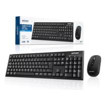 Kit Teclado e Mouse sem Fio BK-S1000K 4366 Preto - Exbom