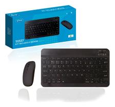 Kit Teclado E Mouse Sem Fio Bluetooth Mac Android Tablet