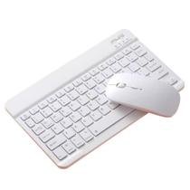 Kit Teclado e Mouse Sem fio Bluetooth Multi-device Branco K-06 Kit Teclado e Mouse Sem fio Bluetooth Multi-device Branco K-06