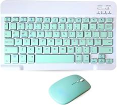 Kit Teclado E Mouse Sem Fio Bluetooth p/ Samsung Galaxy Tab A11 A9 A9+ A9 Plus S9 S9 FE S10 Lite S10 FE S9 FE Xiaomi POC