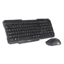 Kit Teclado e Mouse sem Fio C3 Tech - ABNT2 - 1000dpi - Teclas Multimídia - K-W10BK