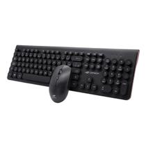 Kit Teclado e Mouse Sem Fio C3Tech K-W80BK Ergonômico Multimídia 1600 DPI - Preto Kit Teclado e Mouse Sem Fio C3Tech K-W80BK Ergonômico Multimídia 1600 DPI - Preto