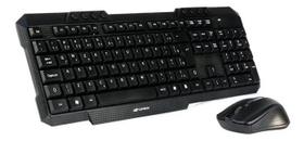 Kit Teclado e Mouse Sem Fio C3Tech KW10BK