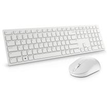 Kit Teclado e Mouse Sem Fio Dell Pro, 4000 DPI, ABNT2, Branco Gelo - KM5221W Kit Teclado e Mouse Sem Fio Dell Pro, 4000 DPI, ABNT2, Branco Gelo - KM5221W