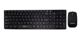 Kit Teclado E Mouse Sem Fio Exbom Bk-S1000 Usb