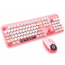 Kit Teclado e Mouse sem Fio GV Brasil VT-216, Pink MP.50901 Kit Teclado e Mouse sem Fio GV Brasil VT-216, Pink MP.50901