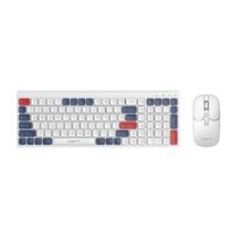 Kit Teclado e Mouse sem Fio Havit KB830WB Branco